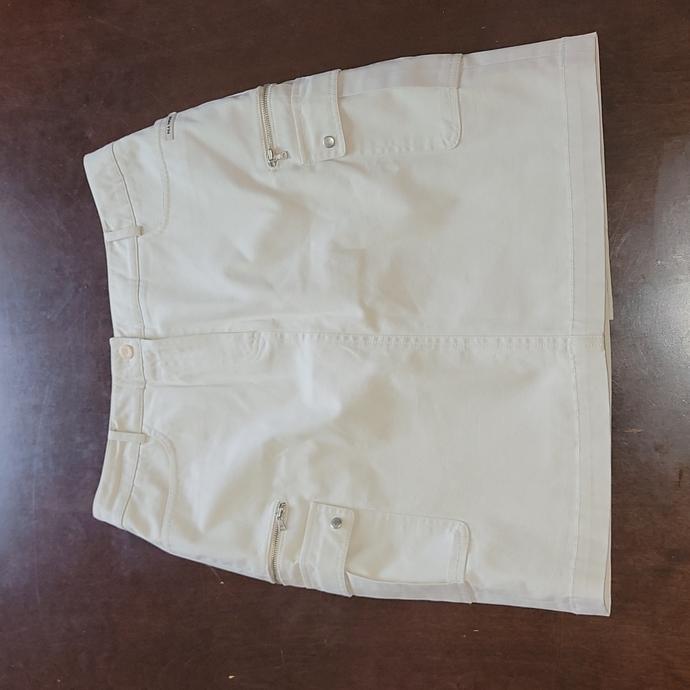 Classic Multi Pocket Khaki Cool Stretch PGA Golf Cargo Skirt 31 Waist